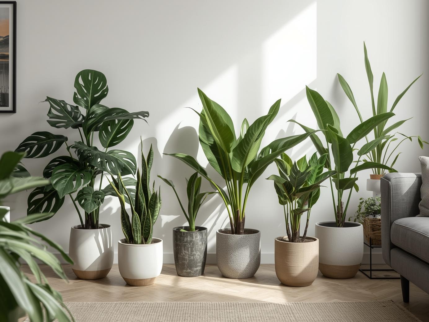 Luchtzuiverende kamerplanten in een modern Nederlands appartement