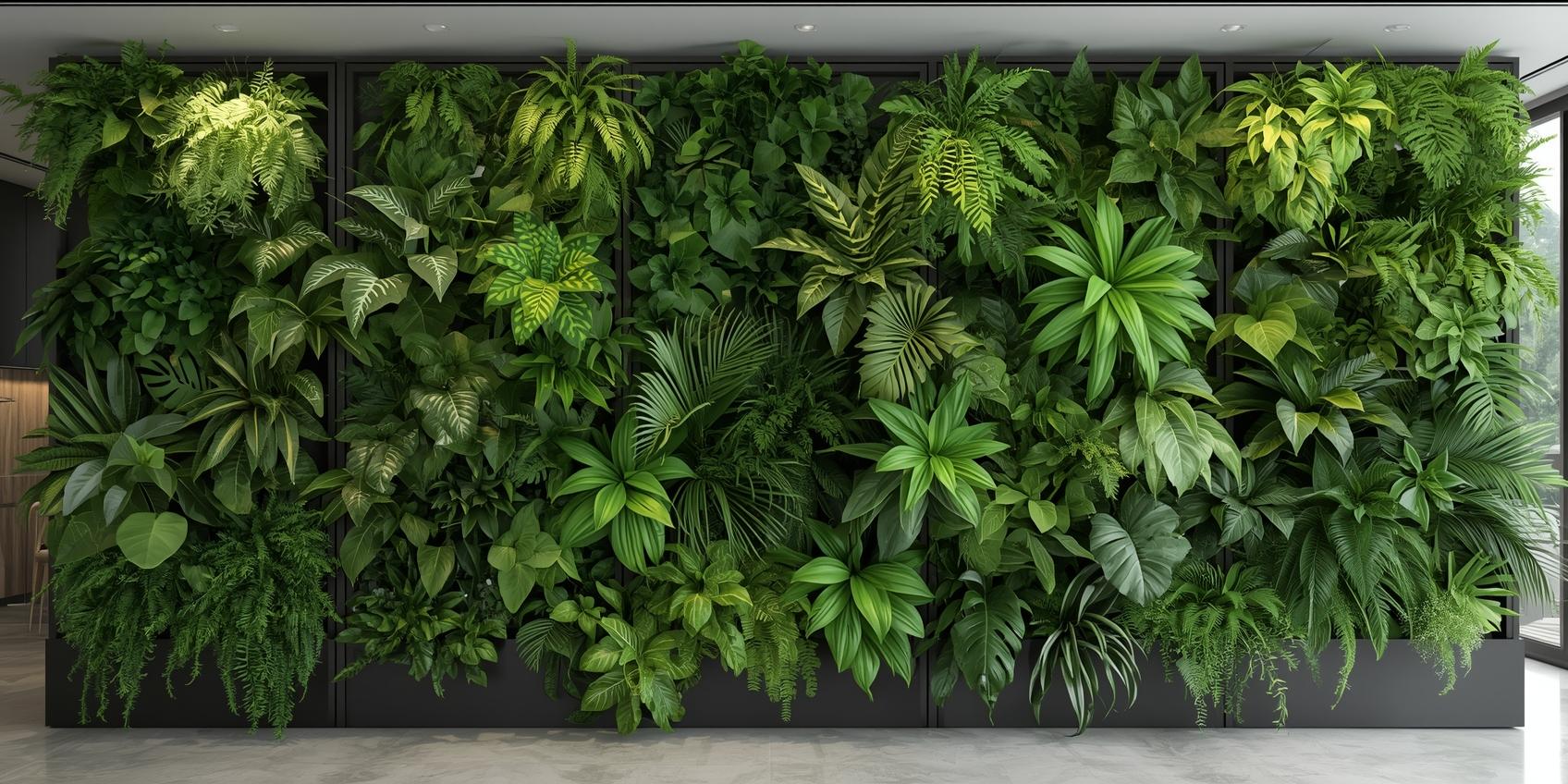 Plantenschermen als Ruimteverdelers